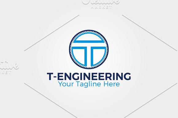 Letter T Logo | Engineering Logo in Logo Templates - product preview 2