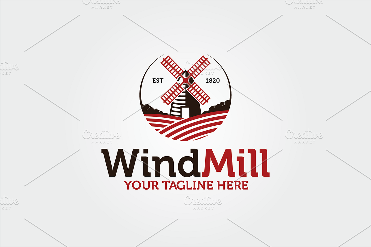 WindMill Logo | Barn Logo in Logo Templates - product preview 8