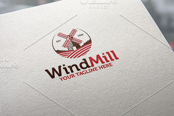 WindMill Logo | Barn Logo in Logo Templates - product preview 3