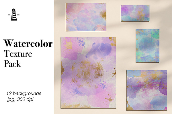 Watercolor Splatter Backgrounds