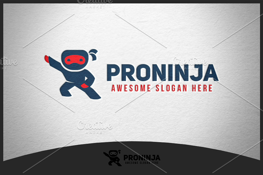 Proninja Logo in Logo Templates - product preview 8