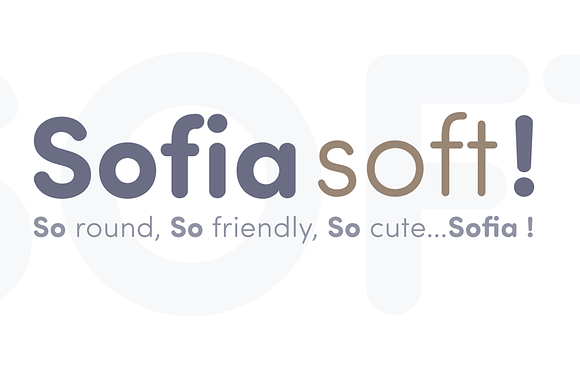 Sofia Soft Font Family (8 fonts) in Comic Sans Fonts - product preview 3