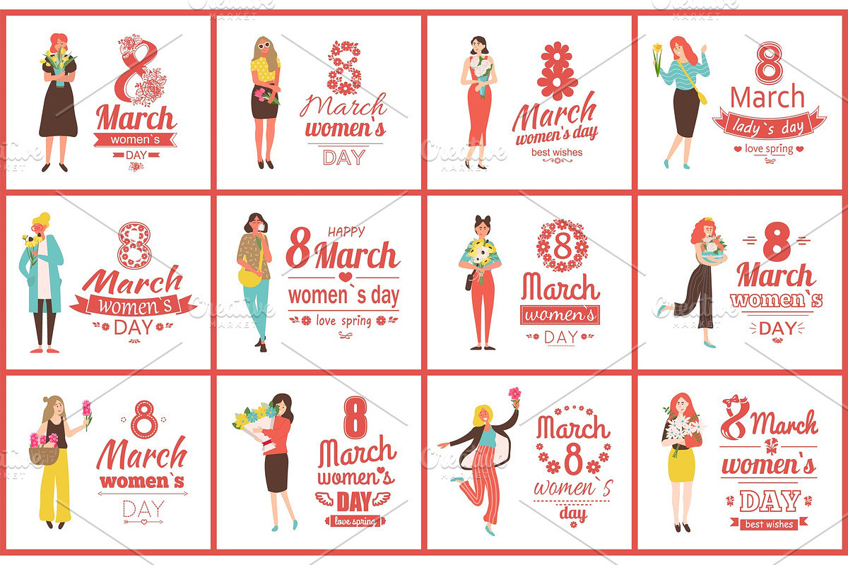 8 March International Womens Day in Illustrations - product preview 8