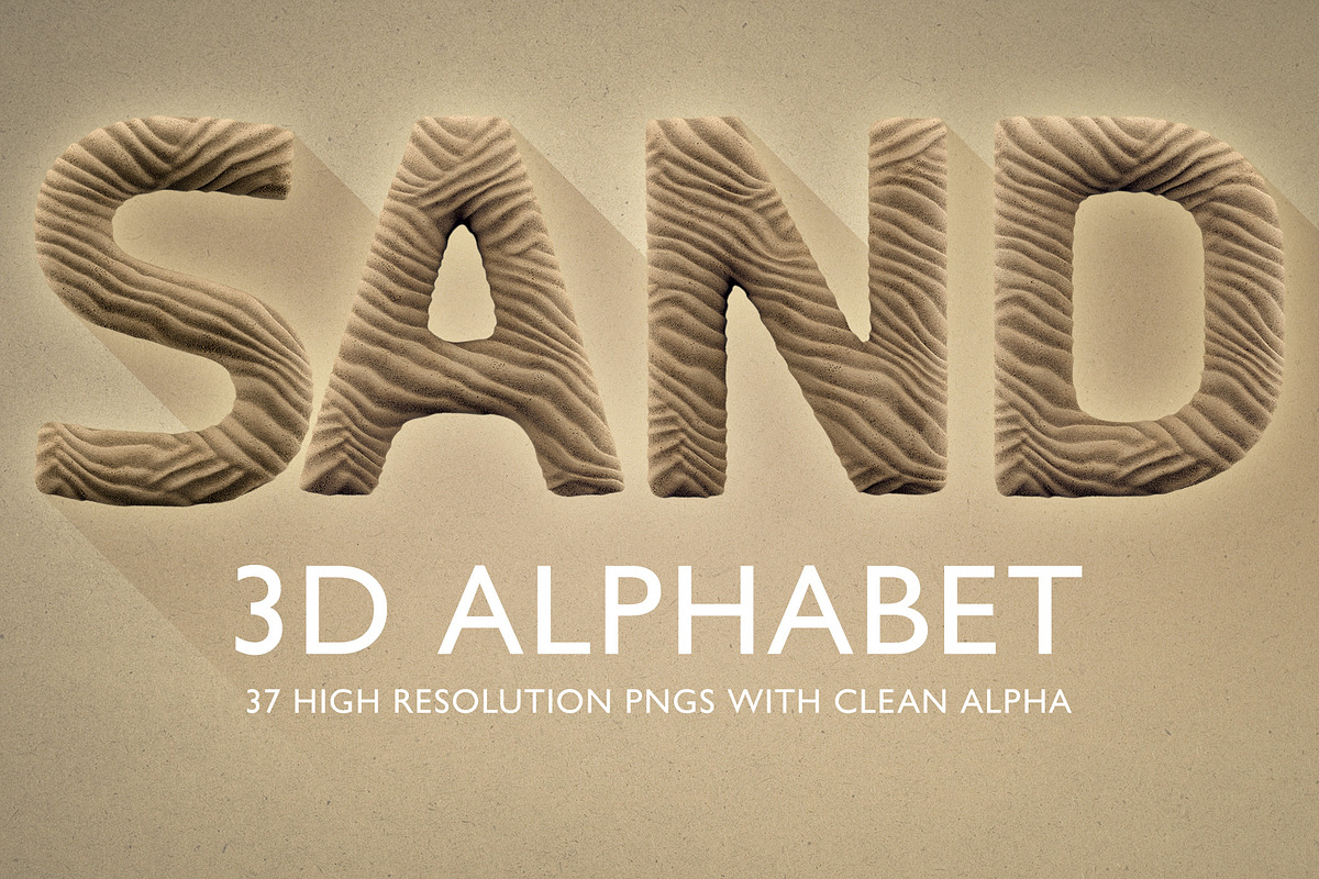 Sand Alphabet in Illustrations - product preview 8