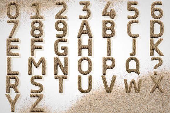 Sand Alphabet in Illustrations - product preview 1