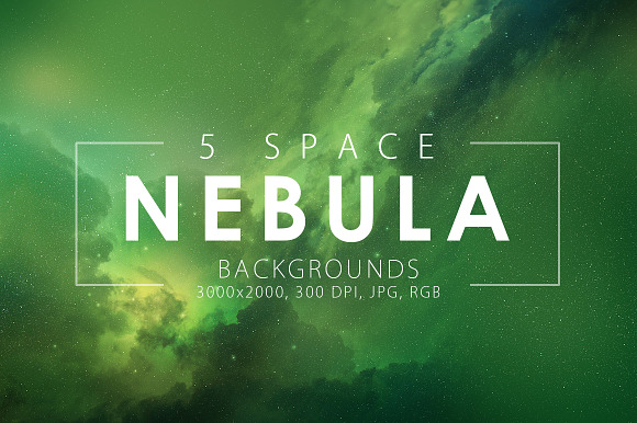5 Realistic Nebula Backgrounds in Textures - product preview 3