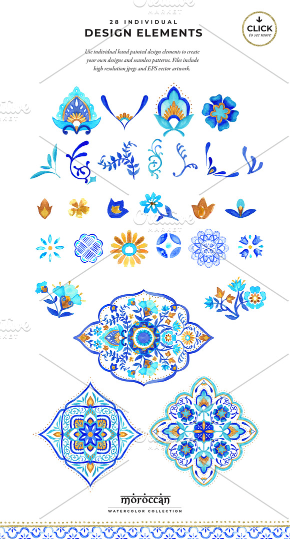 Moroccan Watercolor Collection in Patterns - product preview 2