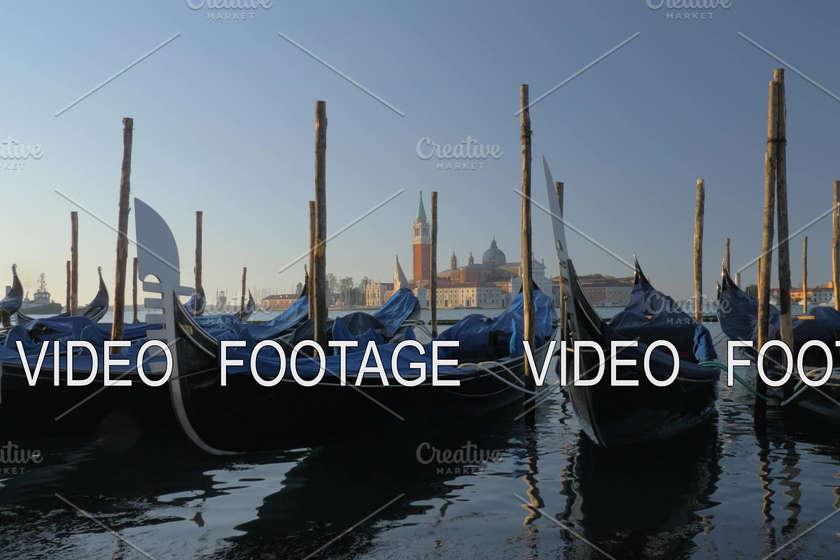 Venice water scene with gondolas in Graphics - product preview 8