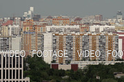 Moscow cityscape with multistorey