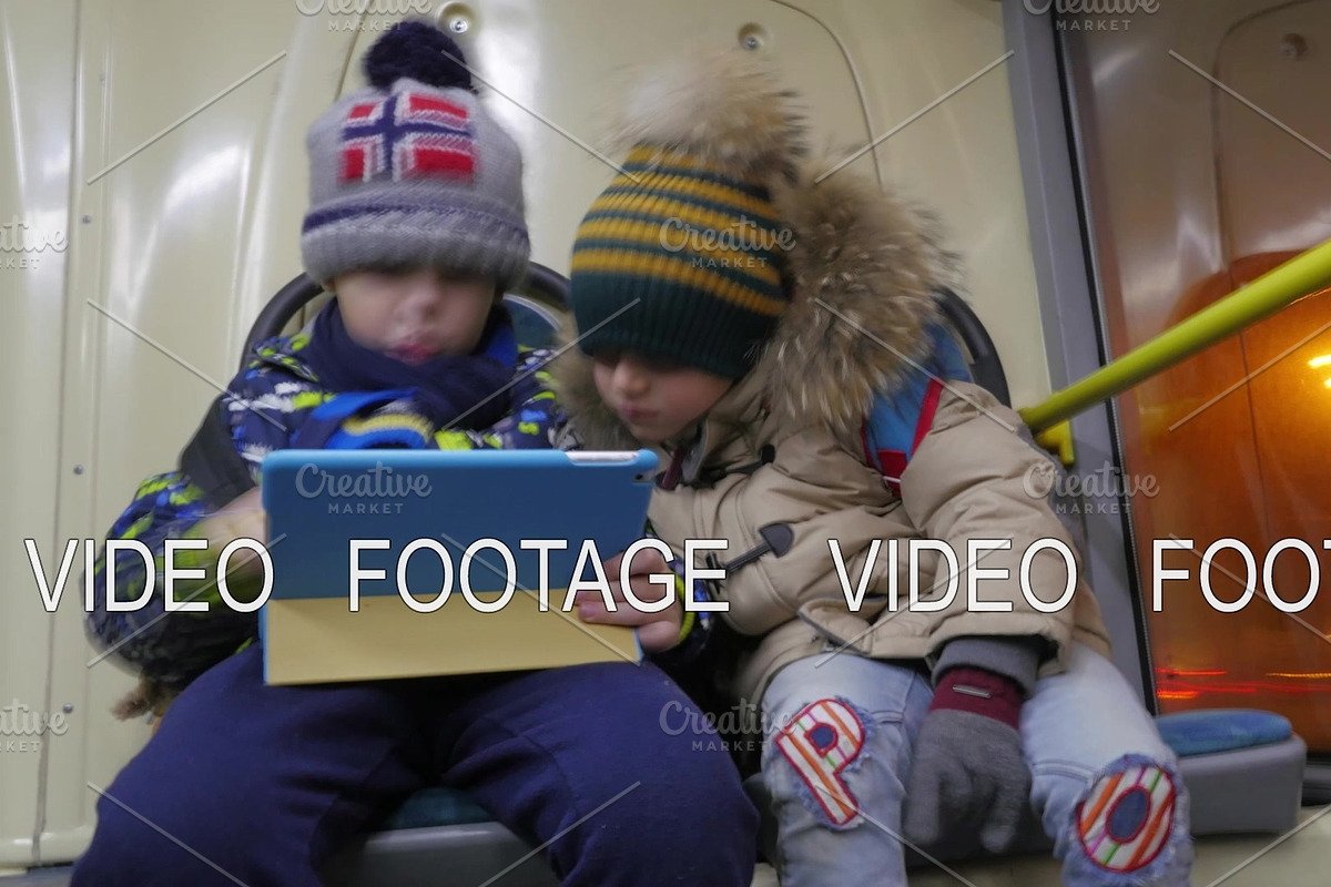 Timelapse of two boys with tablet in Graphics - product preview 8