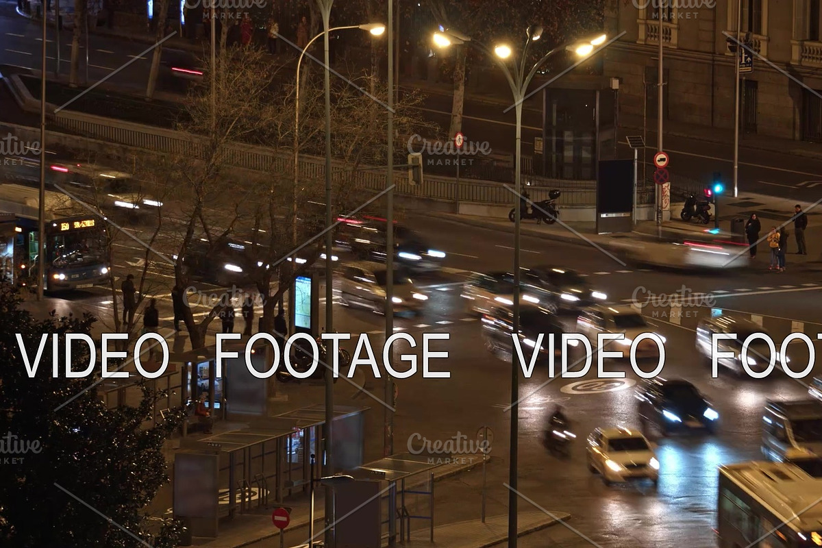 Timelapse of night Madrid, Spain in Graphics - product preview 8