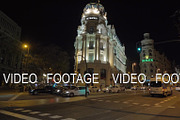 Madrid at night., Spain. Street with