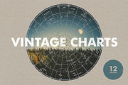 Vintage Charts - 12 Vectors & PNGs