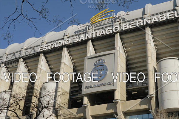 Santiago Bernabeu Stadium with Real