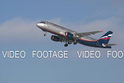 Aeroflot A320 ascending in the sky