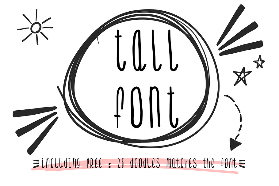 The Tall Font (Hand written) in Script Fonts - product preview 8