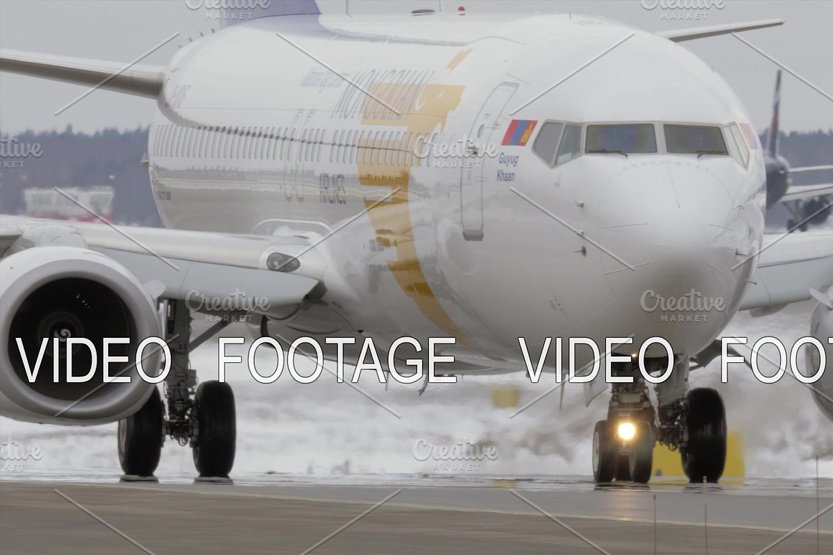 Airplane of Mongolian Airlines in Graphics - product preview 8