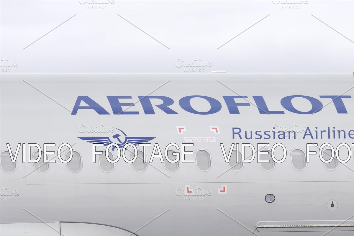 Aeroflot A320 airplane taxiing at in Graphics - product preview 8