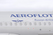 Aeroflot A320 airplane taxiing at