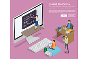 People Studying Online via Internet