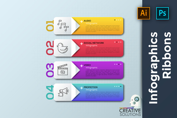 Infographic Ribbons Template