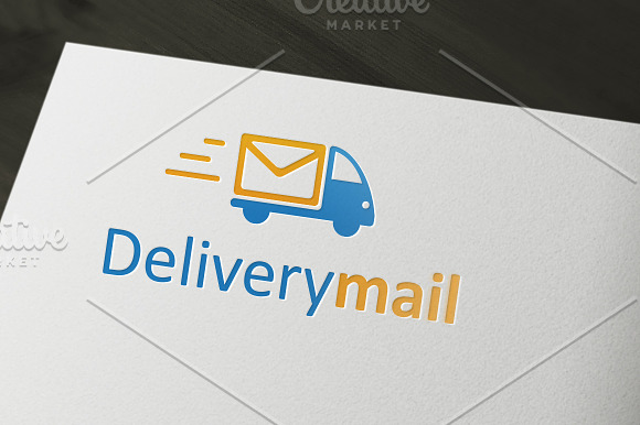 Delivery Mail Logo in Logo Templates - product preview 1