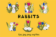 Spring with rabbits