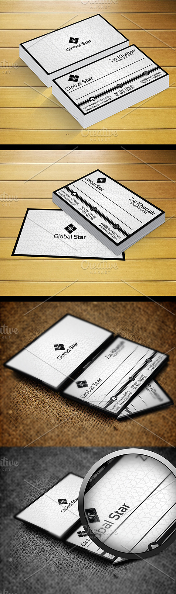 Global Star Vol-5 Business Card in Business Card Templates - product preview 2