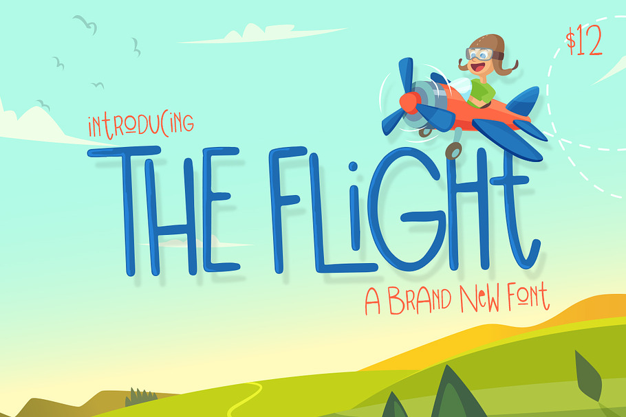 The Flight Font in Display Fonts - product preview 8