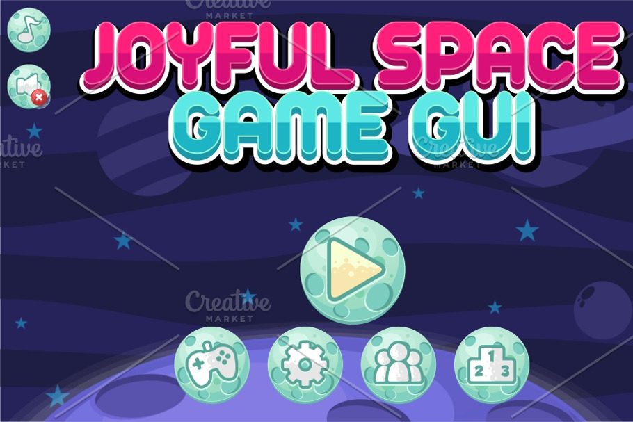 Joyful Space - Game GUI in Video Game Icons - product preview 8
