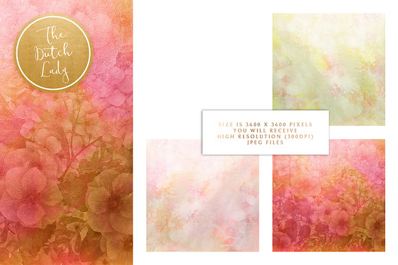 Floral Background & Paper - Jennifer in Patterns - product preview 2