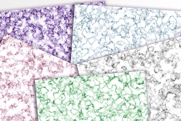 Colored Marble Digital Papers in Patterns - product preview 1