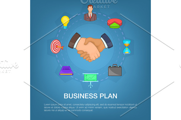 Business strategy plan concept