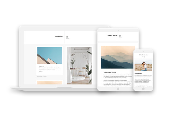 Annette - A Minimal Blog Theme in WordPress Blog Themes - product preview 2