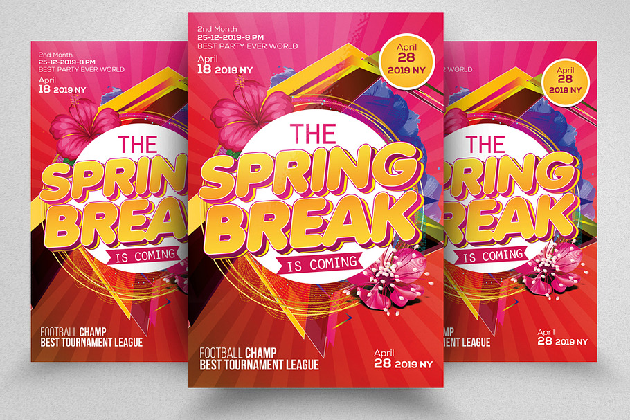 Spring Arrival Pink Flyer Templates