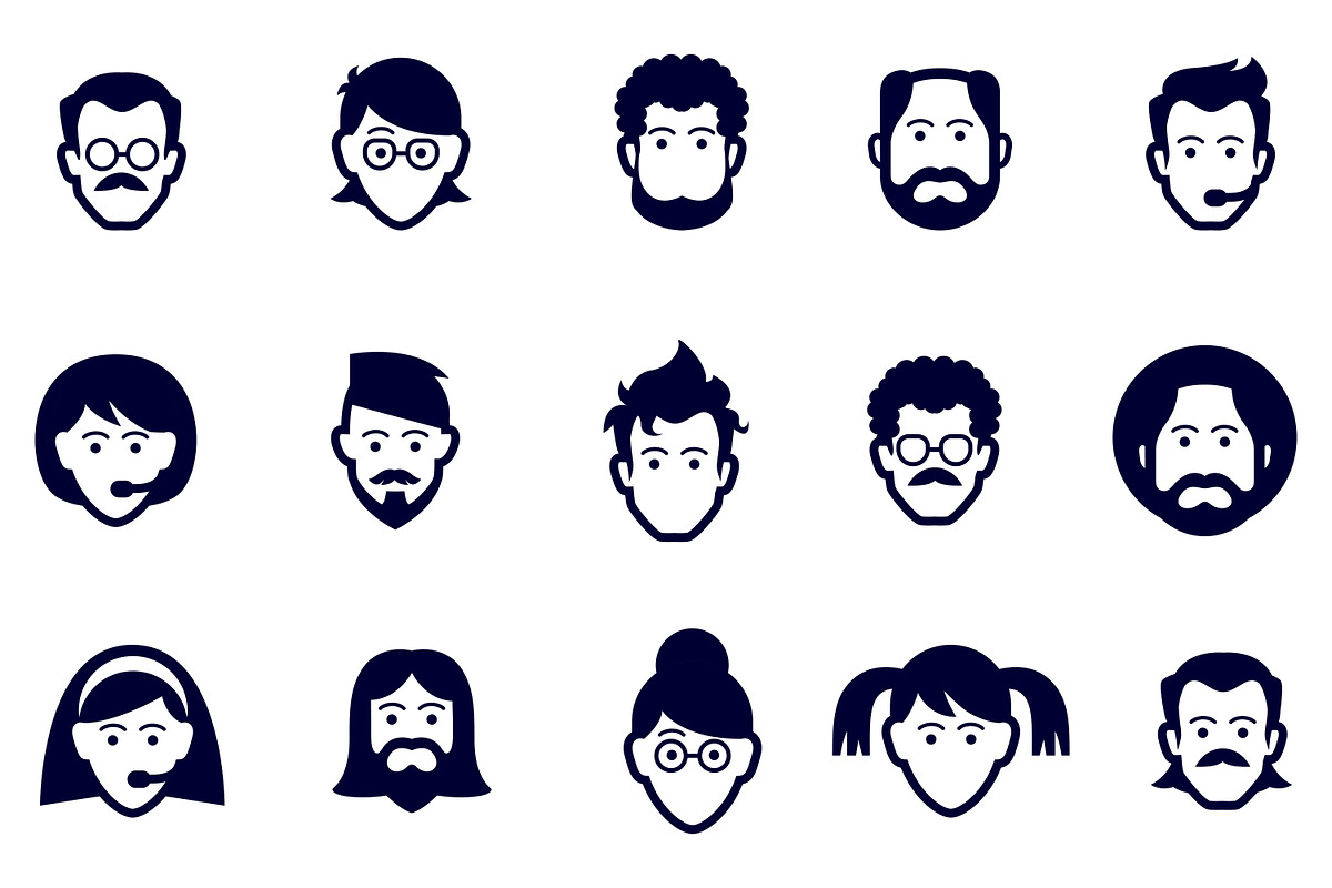 face icons in Face Icons - product preview 8