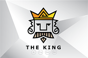 The King with Crown Logo Template