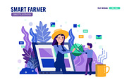 Smart Farmer Illustration