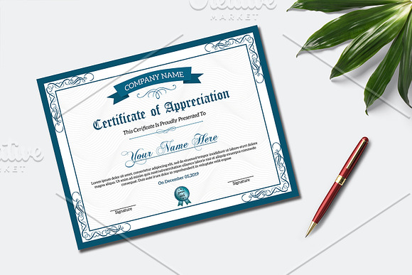 Certificate - V09 in Stationery Templates - product preview 1