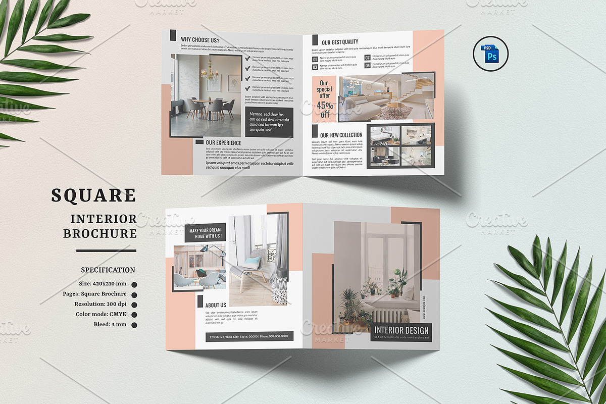 Interior Design Brochure - V866 in Brochure Templates - product preview 8
