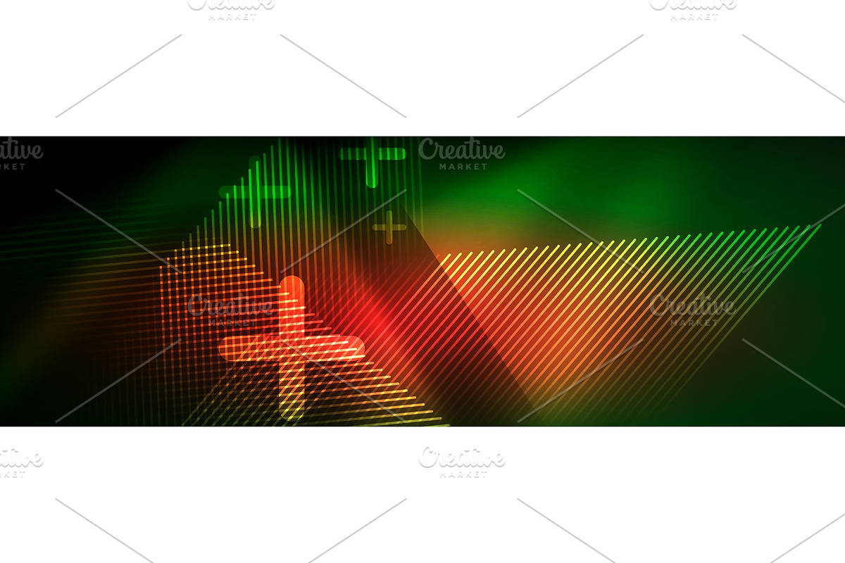 Abstract neon glowing light in Illustrations - product preview 8