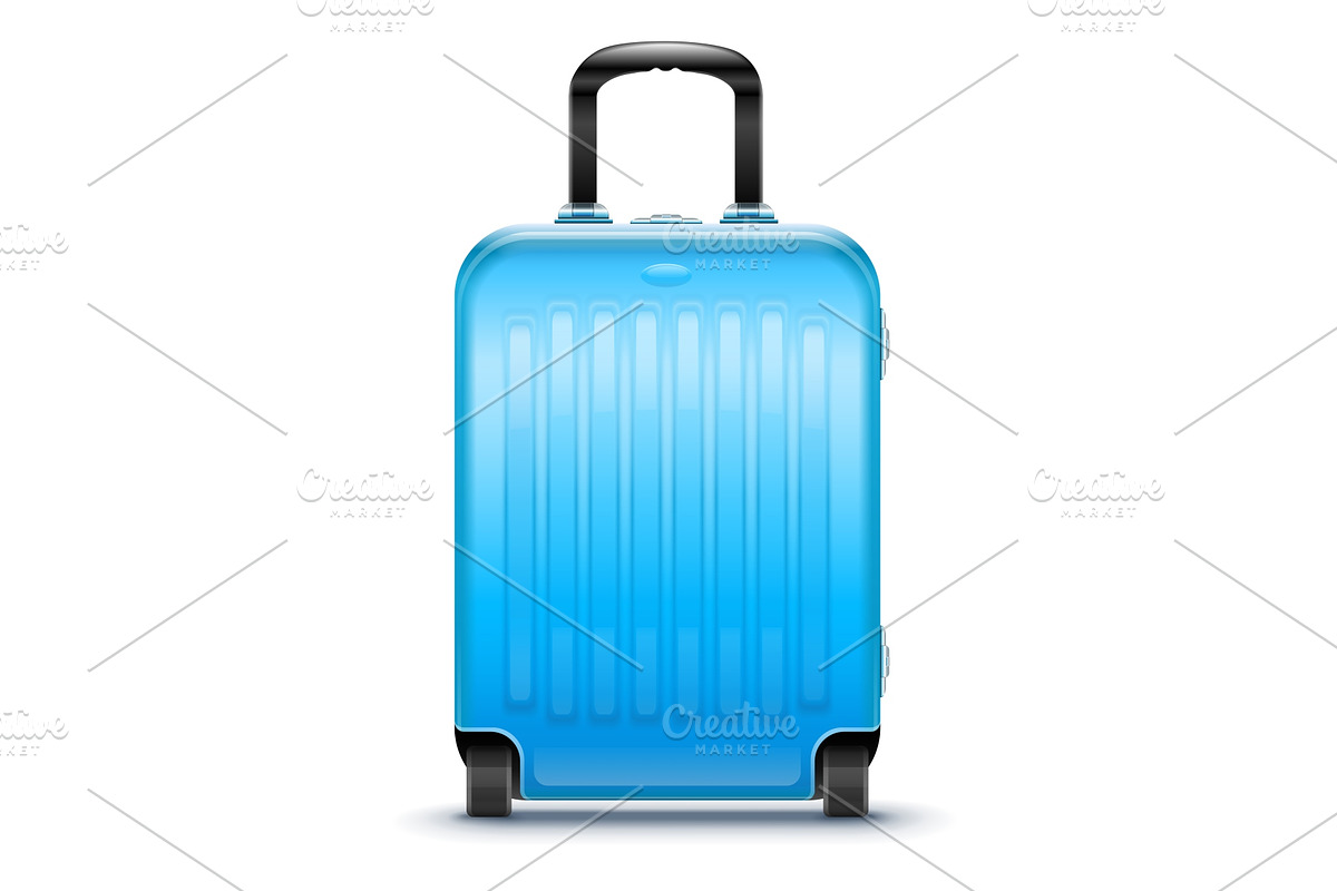 Suitcase for travel. Vector. in Illustrations - product preview 8