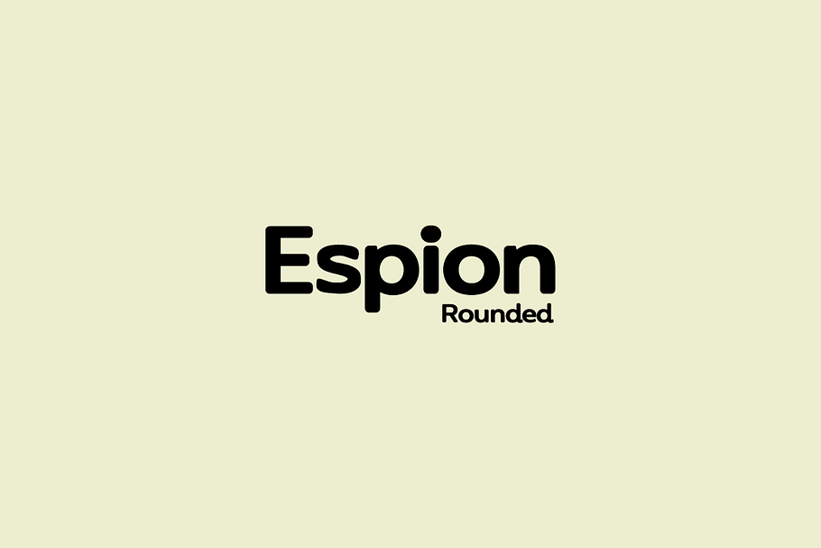 ESPION Rounded - Modern Typeface in Display Fonts - product preview 8