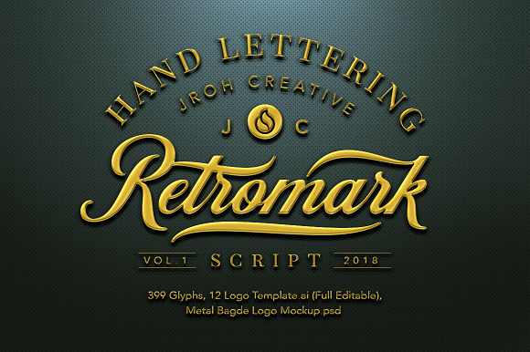 Retromark Vol 2 + Extrude in Script Fonts - product preview 11