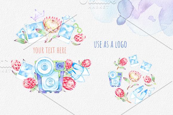 watercolor wedding photography in Illustrations - product preview 6