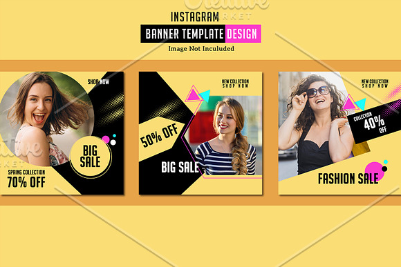 Instagram Fashion Promo Pack V06 in Instagram Templates - product preview 1