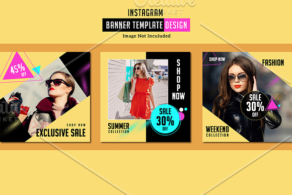 Instagram Fashion Promo Pack V06 in Instagram Templates - product preview 3