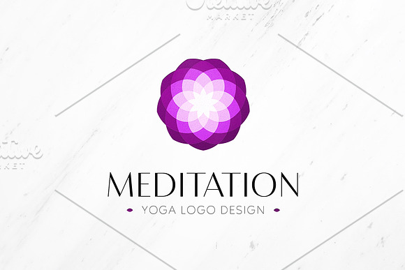 Water Lily Lotus Logo Bundle in Logo Templates - product preview 2