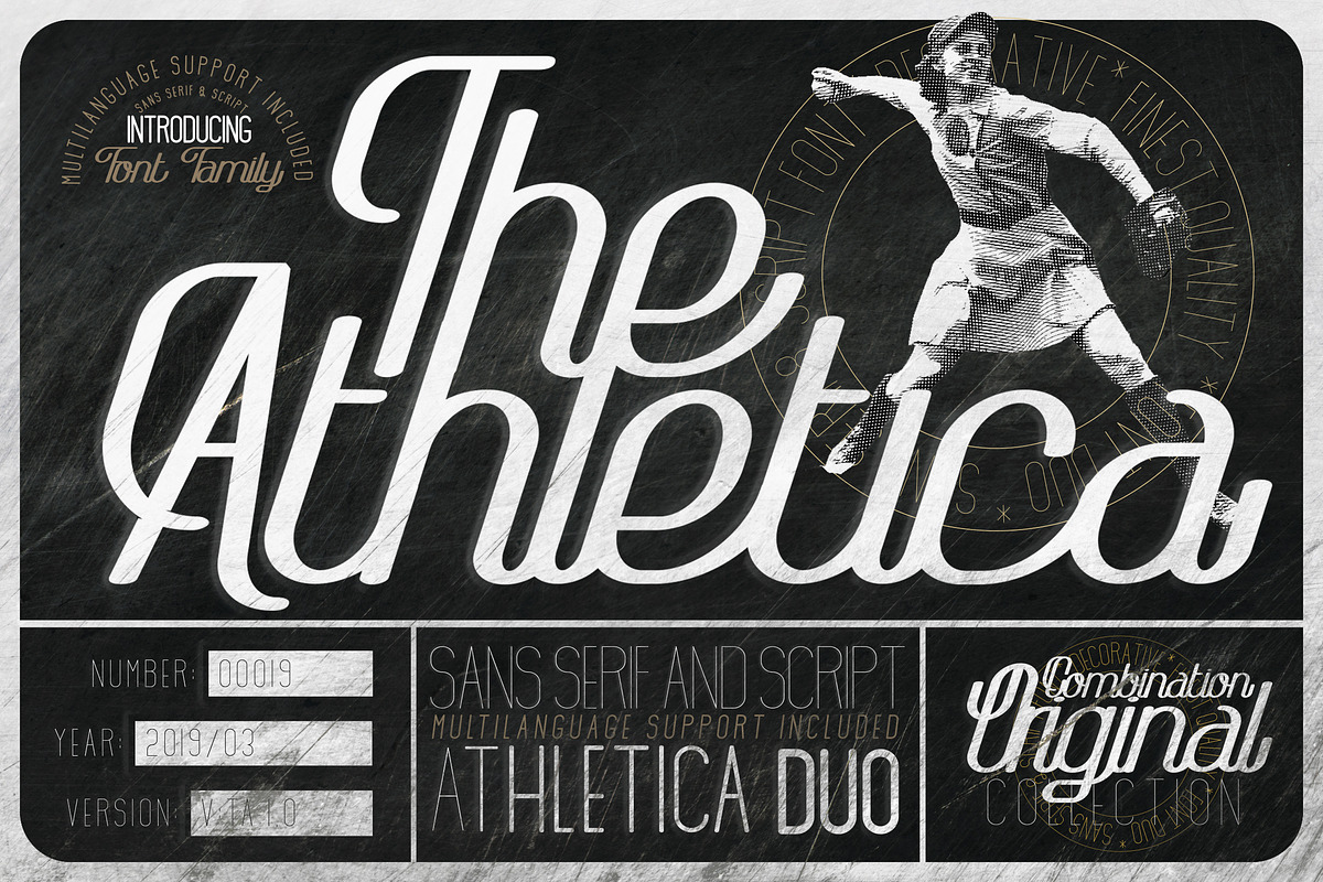 The Athletica Font in Script Fonts - product preview 8