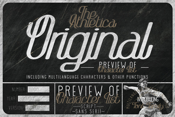 The Athletica Font in Script Fonts - product preview 3